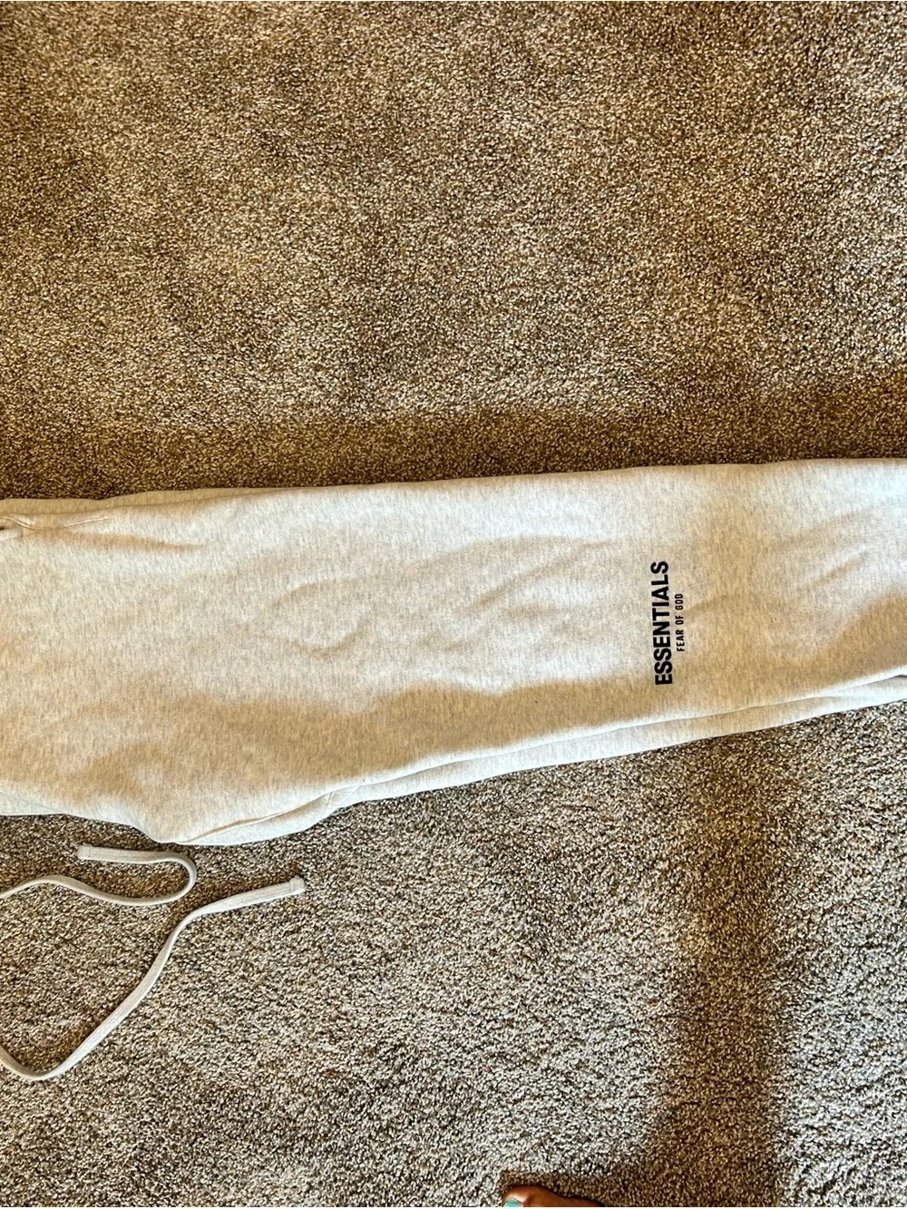 Fear of God Men's Heather Light Gray Athletic Fleece Shorts